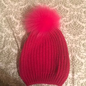 Fuchsia beanie never worn!